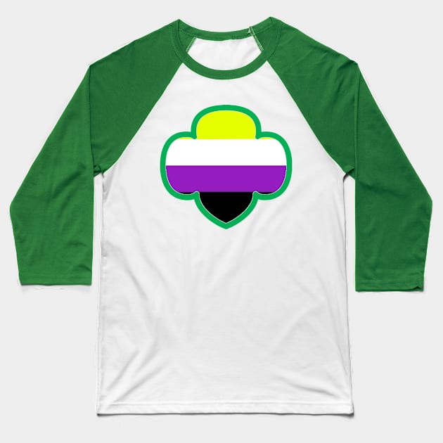 Enby GSA Baseball T-Shirt by RaineyDayz